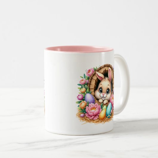 Tasse 2 Couleurs Easter Bunny  (Devant droit)