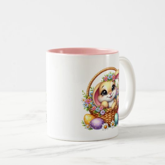 Tasse 2 Couleurs Easter Bunny  (Devant droit)