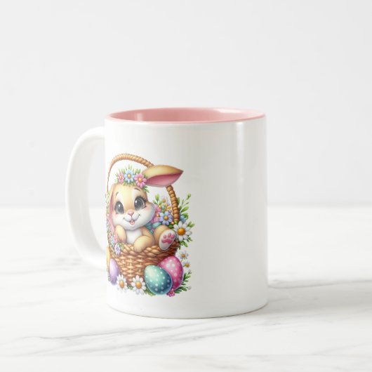 Tasse 2 Couleurs Easter Bunny (Devant gauche)