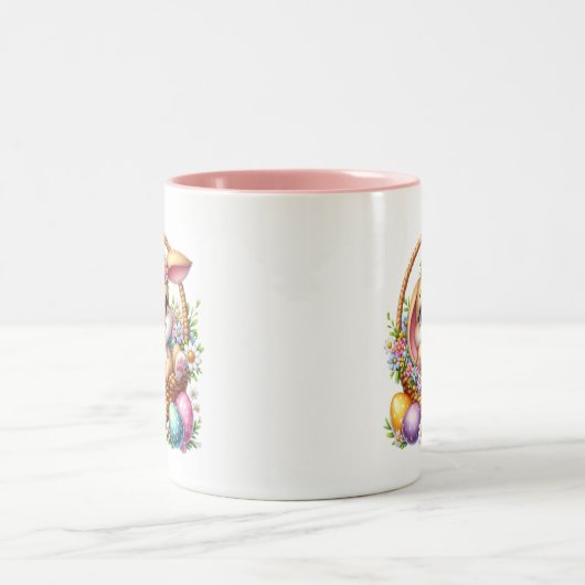 Tasse 2 Couleurs Easter Bunny  (Centre)