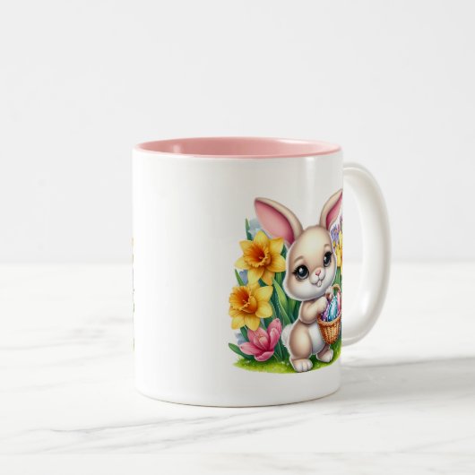 Tasse 2 Couleurs Easter Bunny  (Devant droit)