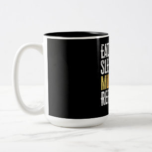 Tasse 2 Couleurs Eat Sleep Comédie musicale Répéter Acteur Chanteur