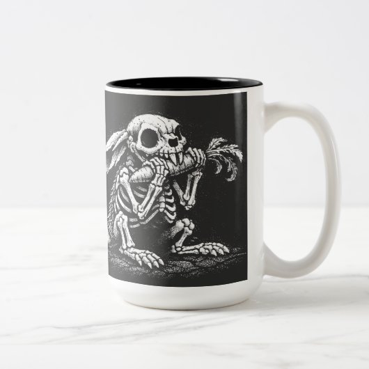 Tasse 2 Couleurs Eat Veggies – Dead Rabbit by BurnsInHell (Droit)