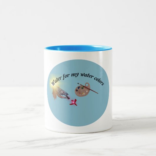 Tasse 2 Couleurs eau pour mes aquarelles (Centre)