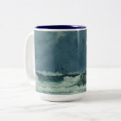 Tasse 2 Couleurs Eaux Brutes Nautiques (Devant gauche)