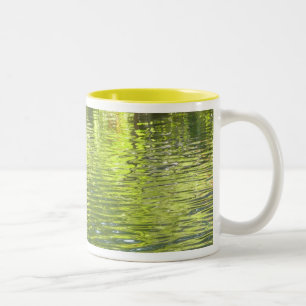 Tasse 2 Couleurs Eaux de Oak Creek Jaune et Vert Photo de Nature