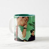 Tasse 2 Couleurs Ébarbage de l'arbre (Devant gauche)