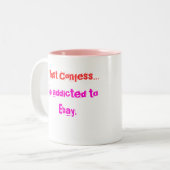 Tasse 2 Couleurs Ebay s'adonnent (Devant gauche)