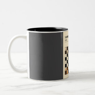 Tasse 2 Couleurs Échecs Caro Kann Défense minimaliste Livre Cove