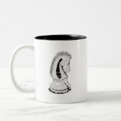 Tasse 2 Couleurs échecs - chevalier (Gauche)