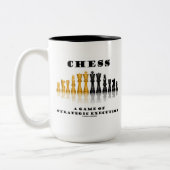 Tasse 2 Couleurs Échecs Un Jeu D'Exécution Stratégique (Gauche)