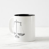 Tasse 2 Couleurs Échelles de justice (Devant gauche)