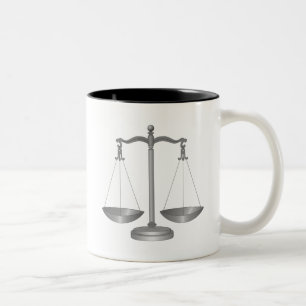 Tasse 2 Couleurs Échelles de justice