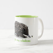 Tasse 2 Couleurs Echidna mignonne avec dessin animé (Devant droit)