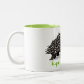 Tasse 2 Couleurs Echidna mignonne avec dessin animé (Gauche)