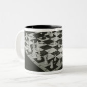 Tasse 2 Couleurs Échiquier (Devant gauche)