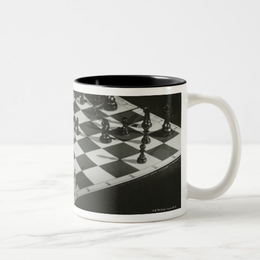 Tasse 2 Couleurs Échiquier (Droit)