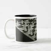 Tasse 2 Couleurs Échiquier (Gauche)
