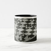 Tasse 2 Couleurs Échiquier (Centre)