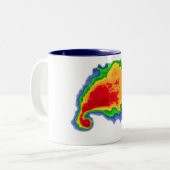 Tasse 2 Couleurs Écho de crochet (Devant gauche)