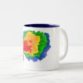Tasse 2 Couleurs Écho de crochet (Devant droit)
