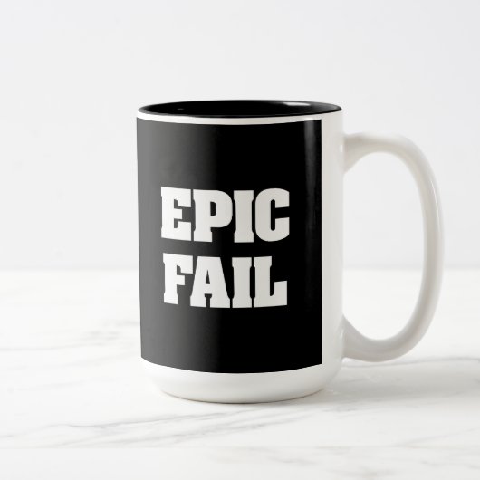 Tasse 2 Couleurs Échouer épique (Droit)