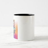 Tasse 2 Couleurs Éclat de vie avec papillon (Centre)