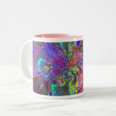 Tasse 2 Couleurs Éclat rougeoyant de couleur (Devant gauche)