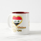 Tasse 2 Couleurs Éclat sur l'Irak (Devant gauche)