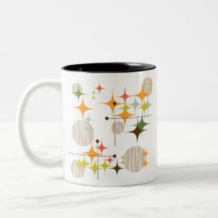 Tasse 2 Couleurs Éclats d'étoiles et globes de style moderne du mil
