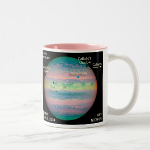 Tasse 2 Couleurs Éclipse triple de la NASA Jupiter