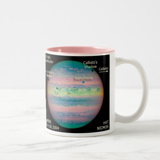 Tasse 2 Couleurs Éclipse triple de la NASA Jupiter (Droit)