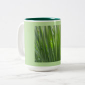 Tasse 2 Couleurs Éco Vert Floral (Devant gauche)