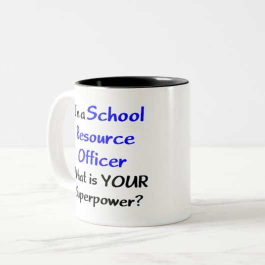 Tasse 2 Couleurs école des agents des ressources (Devant gauche)