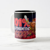 Tasse 2 Couleurs Écossais Authentique à 101% (Devant gauche)