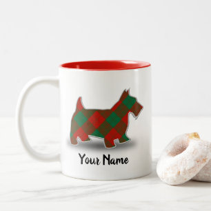 Tasse 2 Couleurs Écossais écossais Terrier de tartan d'Erskine de