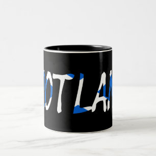 Tasse 2 Couleurs Ecosse sur le drapeau écossais