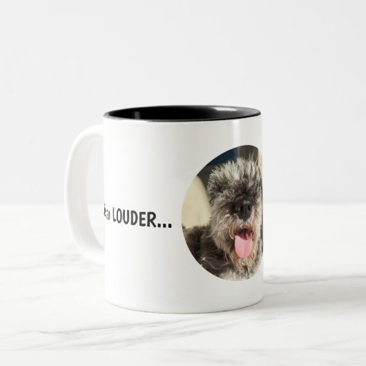 Tasse 2 Couleurs Écouter la boue de LOUDER (Devant gauche)