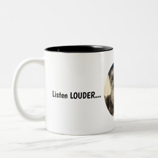Tasse 2 Couleurs Écouter la boue de LOUDER