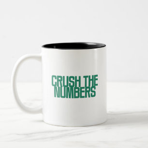 Tasse 2 Couleurs Écraser les chiffres Dominateur de données finan