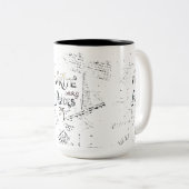 Tasse 2 Couleurs Écrivez votre intérieur dehors! Motivation des écr (Devant droit)