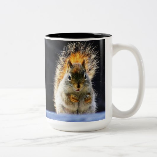 Tasse 2 Couleurs Écureuil 001 (Droit)