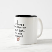 Tasse 2 Couleurs Écureuil à courte portée (Devant droit)