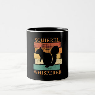 Tasse 2 Couleurs Écureuil Animal Forêt Rétro