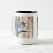 Tasse 2 Couleurs Écureuil gris - Sciurus carolinensis (Devant gauche)