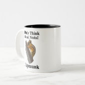 Tasse 2 Couleurs Écureuil Rongeur Drôle (Devant gauche)