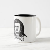 Tasse 2 Couleurs Edgar Allan Poe (Devant droit)
