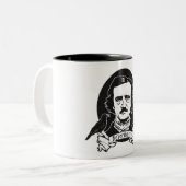 Tasse 2 Couleurs Edgar Allan Poe (Devant gauche)