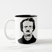 Tasse 2 Couleurs Edgar Allen Poe Raven (Gauche)