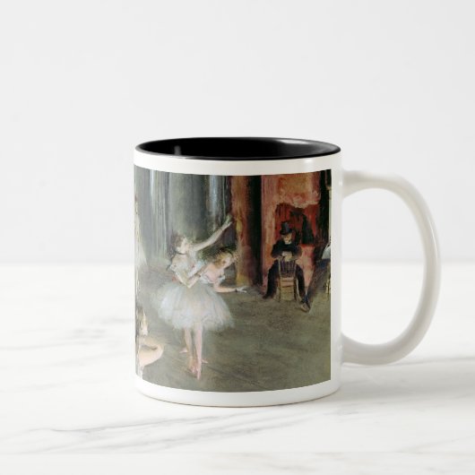 Tasse 2 Couleurs Edgar Degas | la répétition du ballet sur l'étape (Droit)